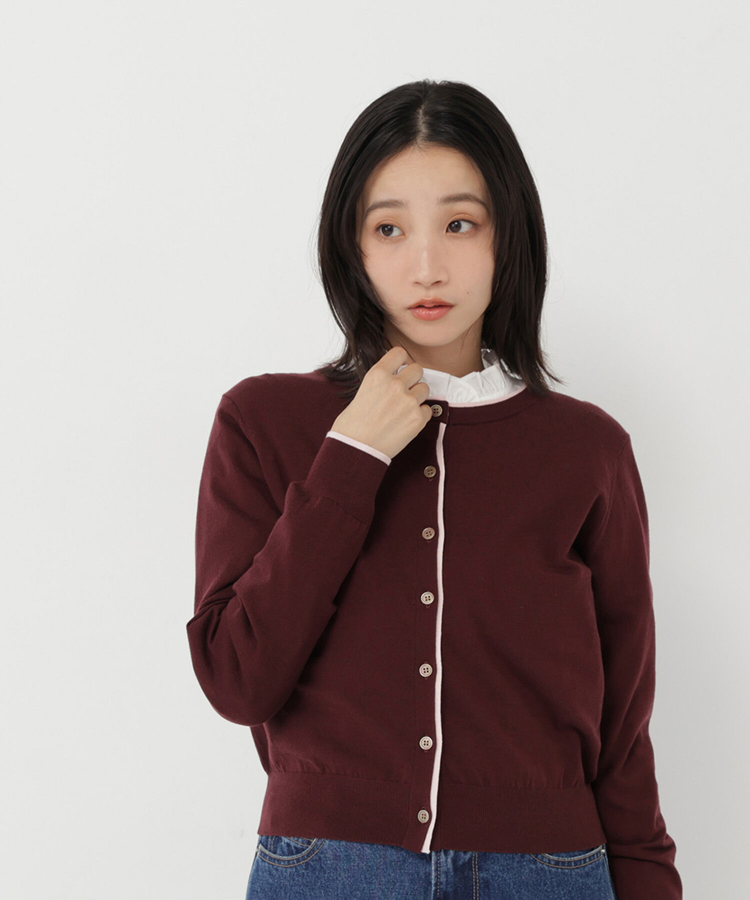  「<EC限定ｶﾗｰ:ﾈｲﾋﾞｰ系><ちょうど､いい服>&ldquo;それどこの?褒められ配 」|ニット・セーター|