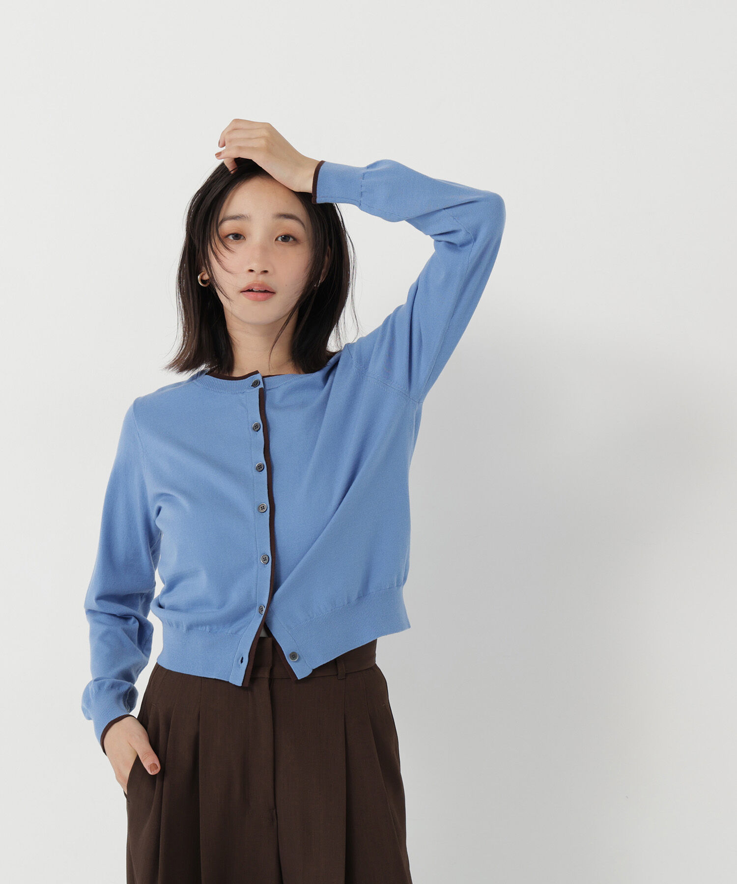  「<EC限定ｶﾗｰ:ﾈｲﾋﾞｰ系><ちょうど､いい服>&ldquo;それどこの?褒められ配 」|ニット・セーター|