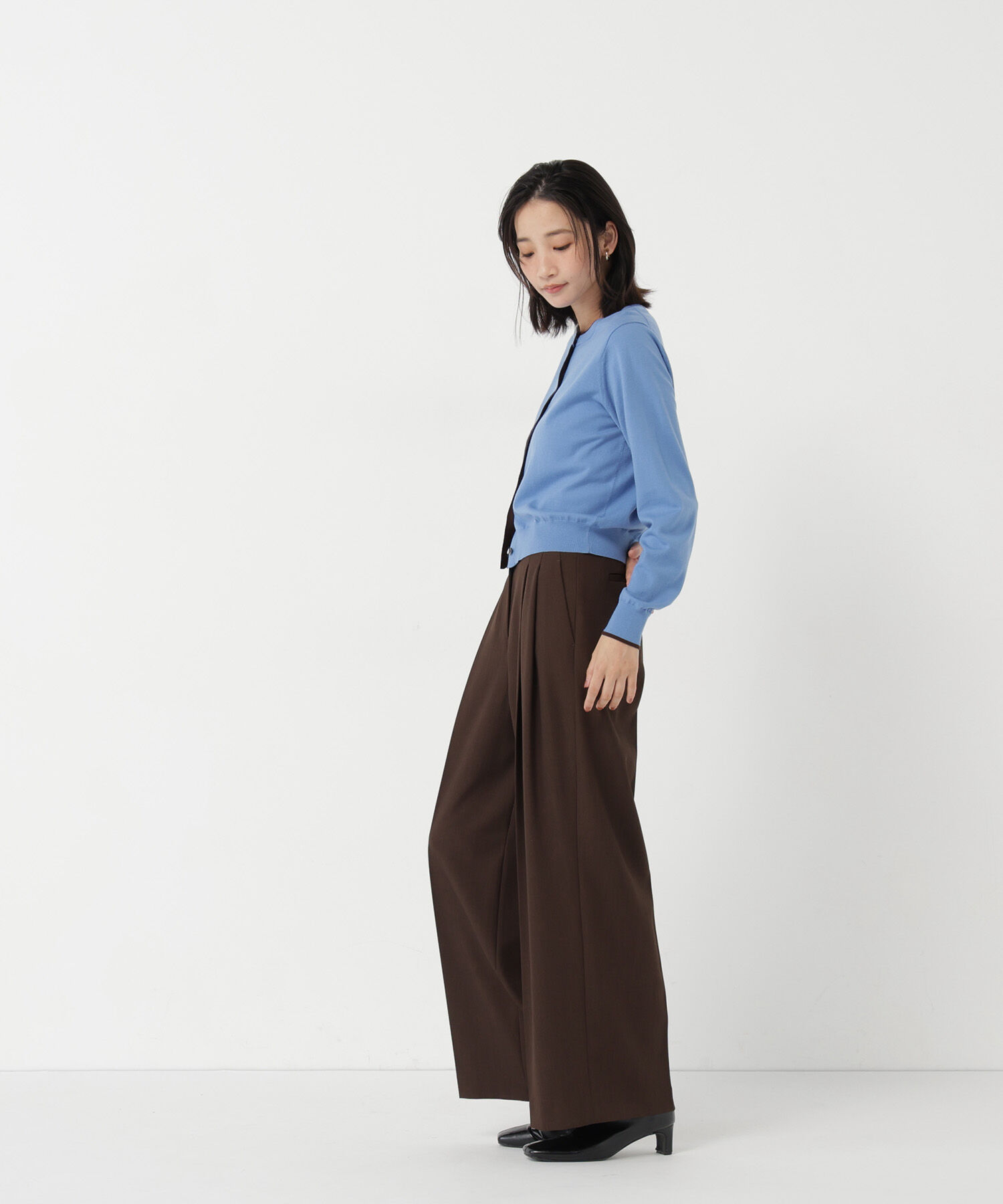 「<EC限定ｶﾗｰ:ﾈｲﾋﾞｰ系><ちょうど､いい服>&ldquo;それどこの?褒められ配 」|ニット・セーター|