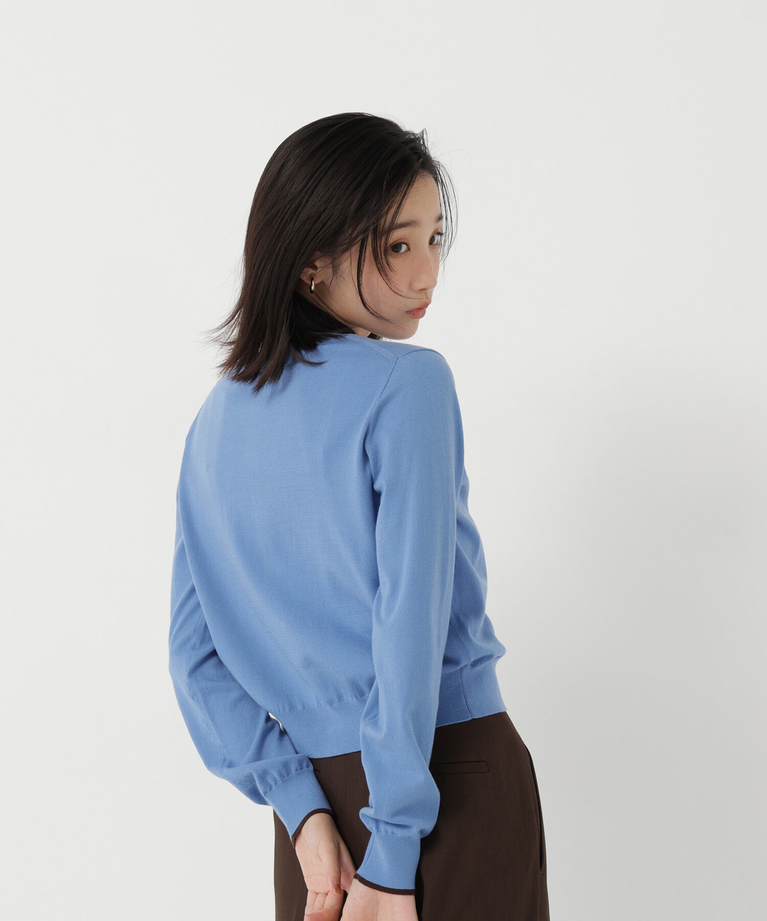  「<EC限定ｶﾗｰ:ﾈｲﾋﾞｰ系><ちょうど､いい服>&ldquo;それどこの?褒められ配 」|ニット・セーター|