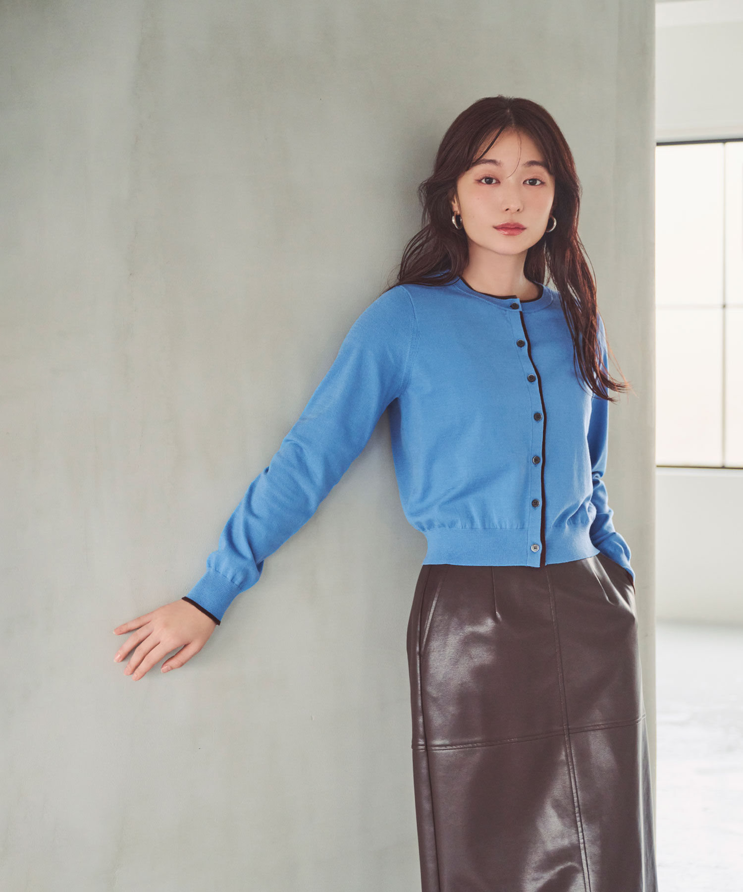  「<EC限定ｶﾗｰ:ﾈｲﾋﾞｰ系><ちょうど､いい服>&ldquo;それどこの?褒められ配 」|ニット・セーター|
