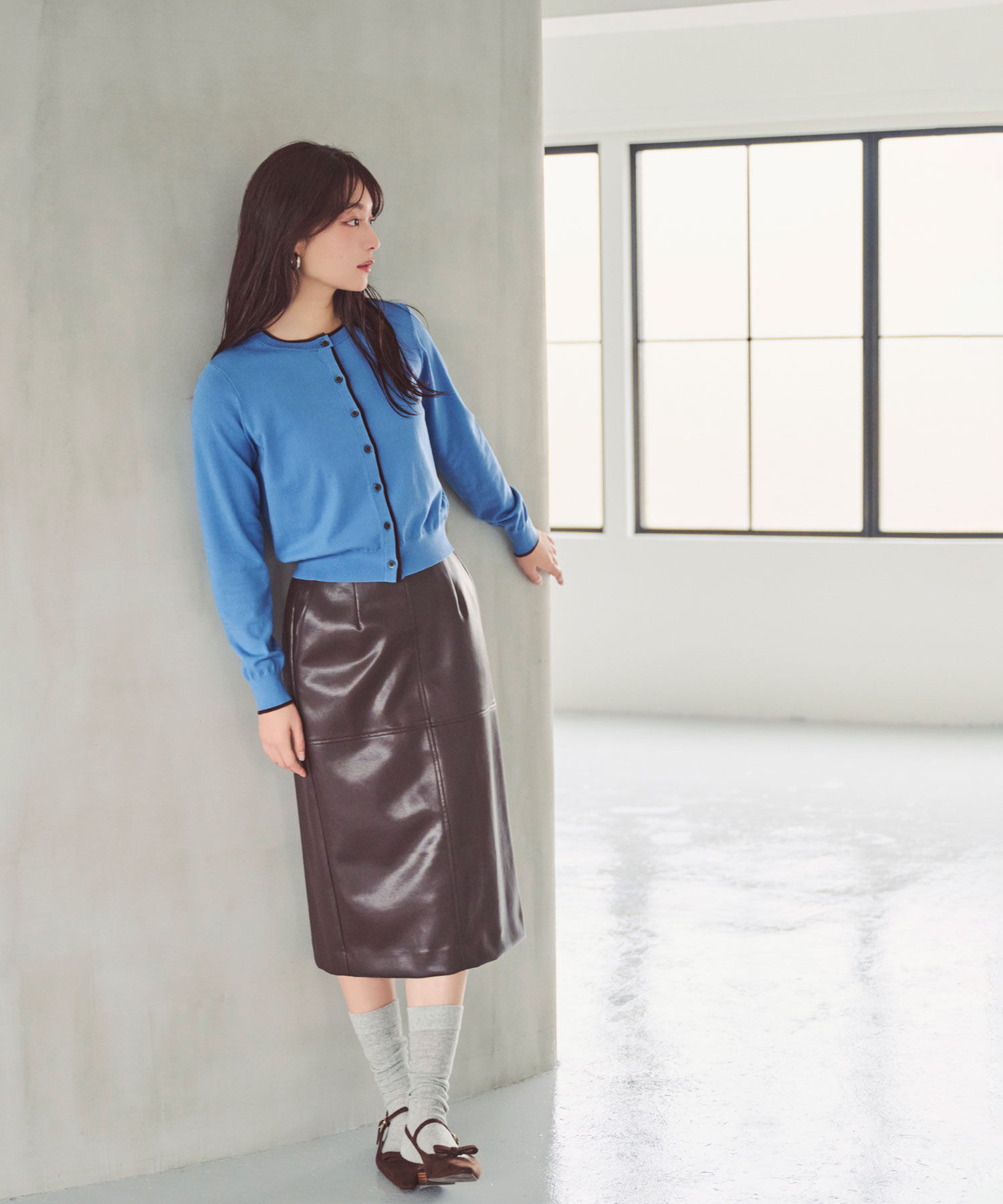 「<EC限定ｶﾗｰ:ﾈｲﾋﾞｰ系><ちょうど､いい服>&ldquo;それどこの?褒められ配 」|ニット・セーター|