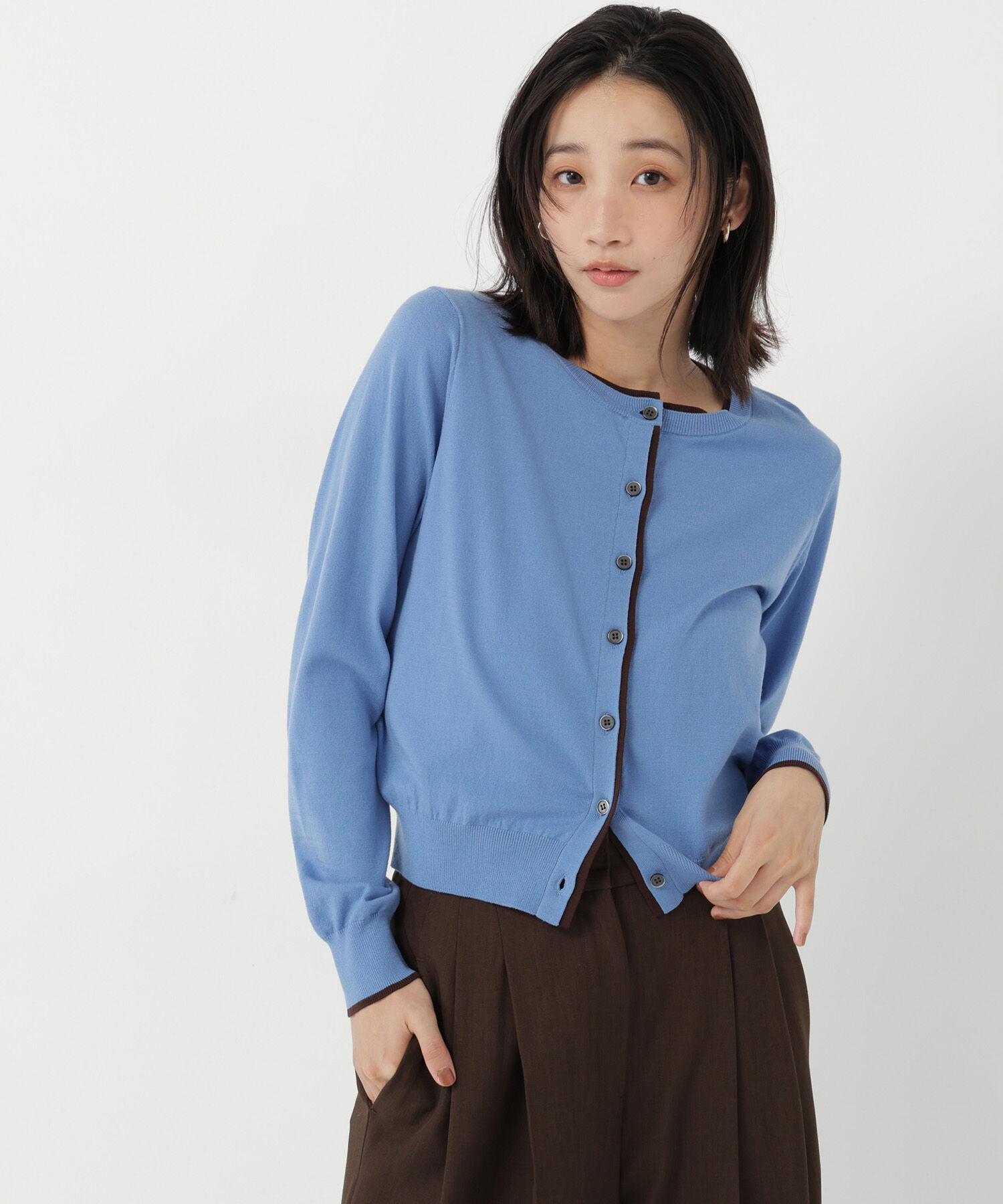  「<EC限定ｶﾗｰ:ﾈｲﾋﾞｰ系><ちょうど､いい服>&ldquo;それどこの?褒められ配 」|ニット・セーター|