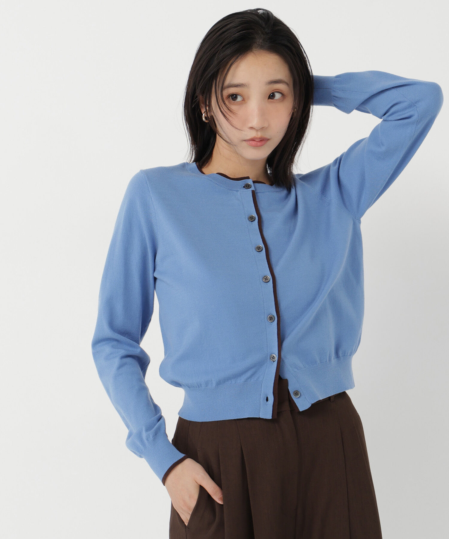  「<EC限定ｶﾗｰ:ﾈｲﾋﾞｰ系><ちょうど､いい服>&ldquo;それどこの?褒められ配 」|ニット・セーター|