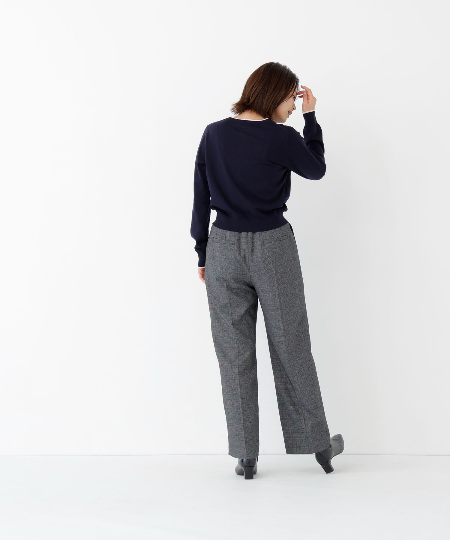  「<EC限定ｶﾗｰ:ﾈｲﾋﾞｰ系><ちょうど､いい服>&ldquo;それどこの?褒められ配 」|ニット・セーター|
