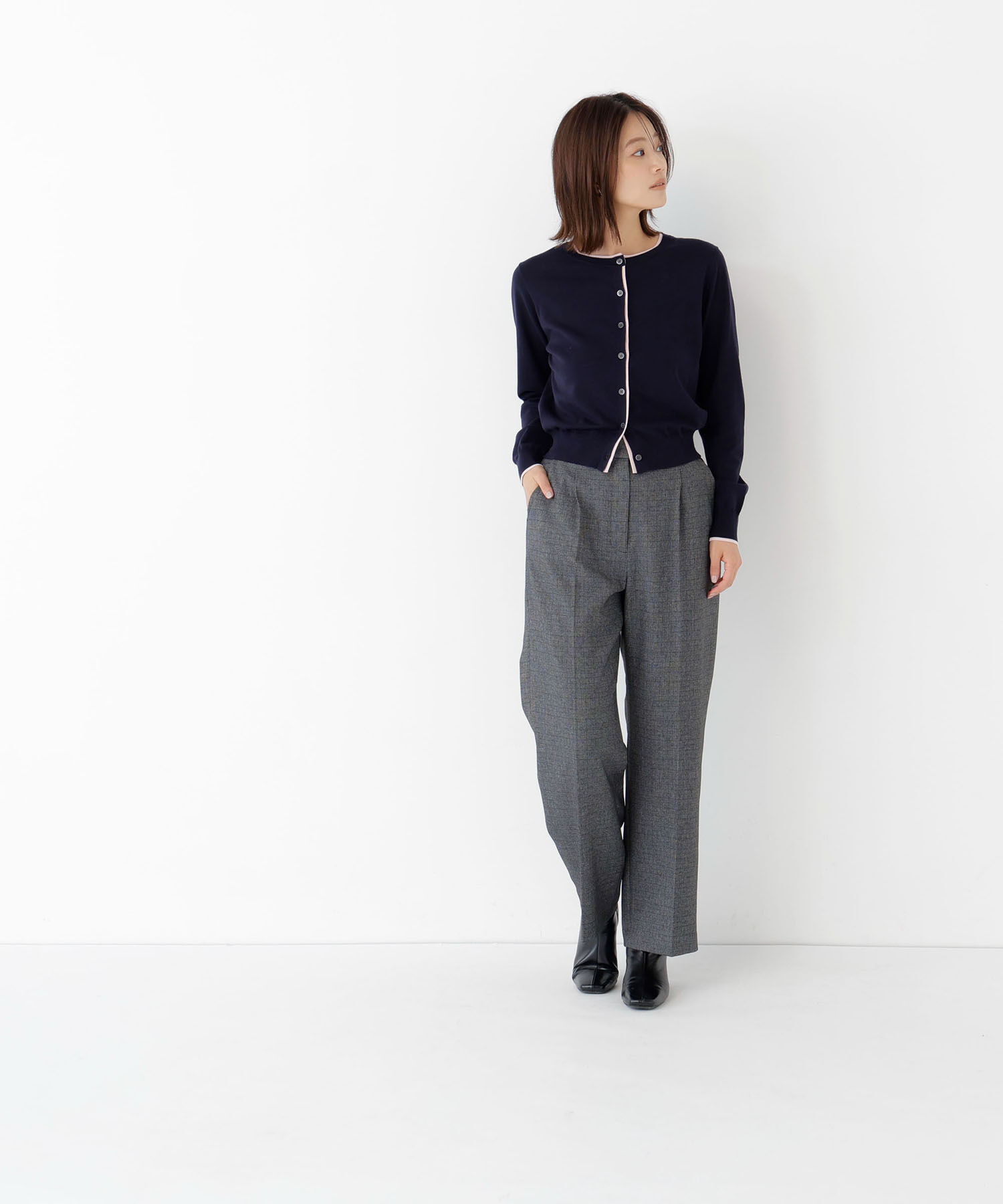  「<EC限定ｶﾗｰ:ﾈｲﾋﾞｰ系><ちょうど､いい服>&ldquo;それどこの?褒められ配 」|ニット・セーター|