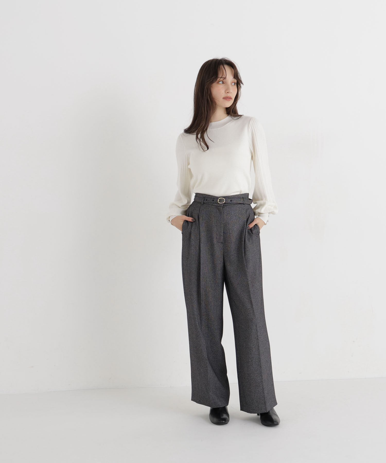  「ベルテッドワイドパンツ」|その他|