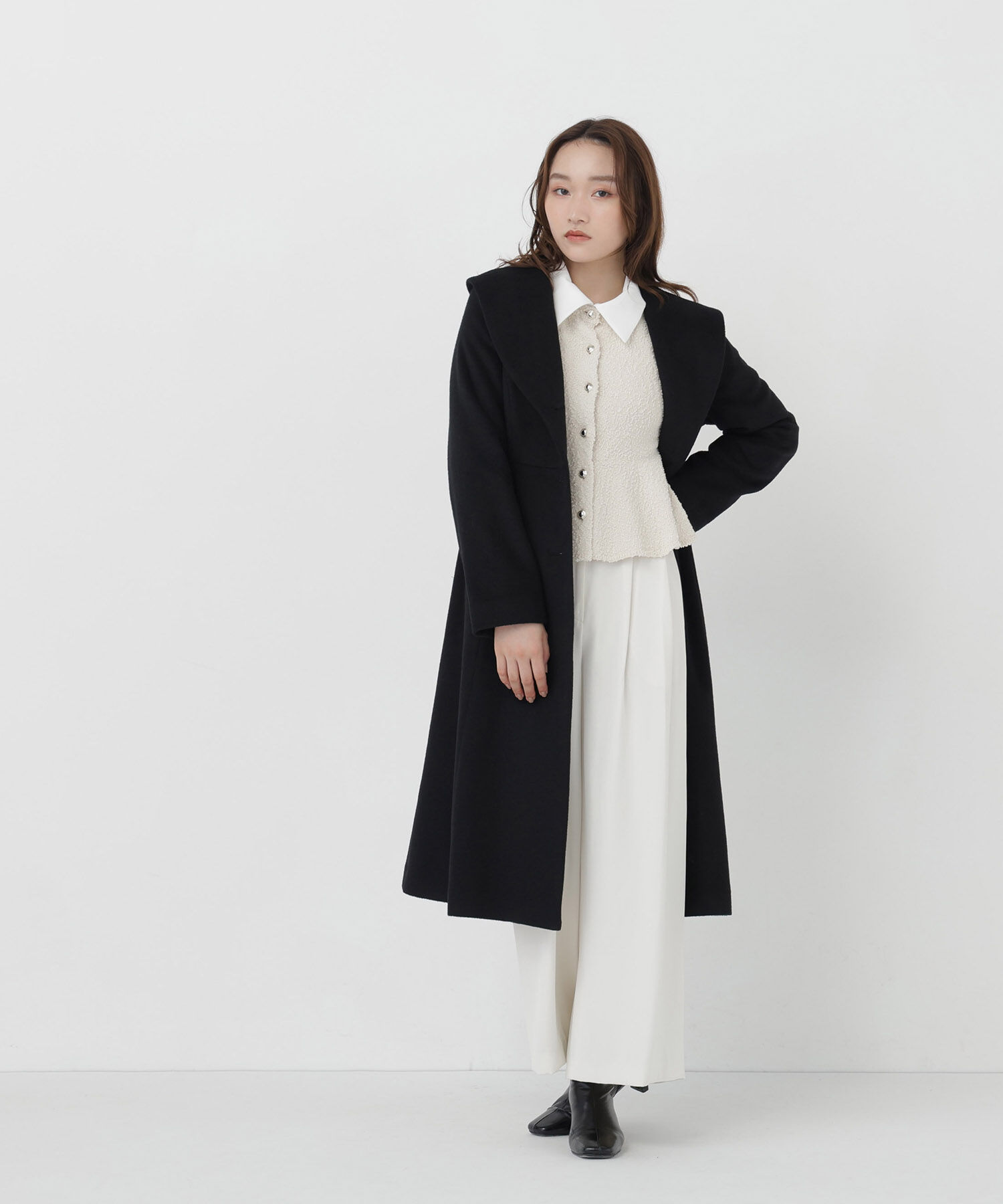  「ショールカラーベルテッドコート」|その他|