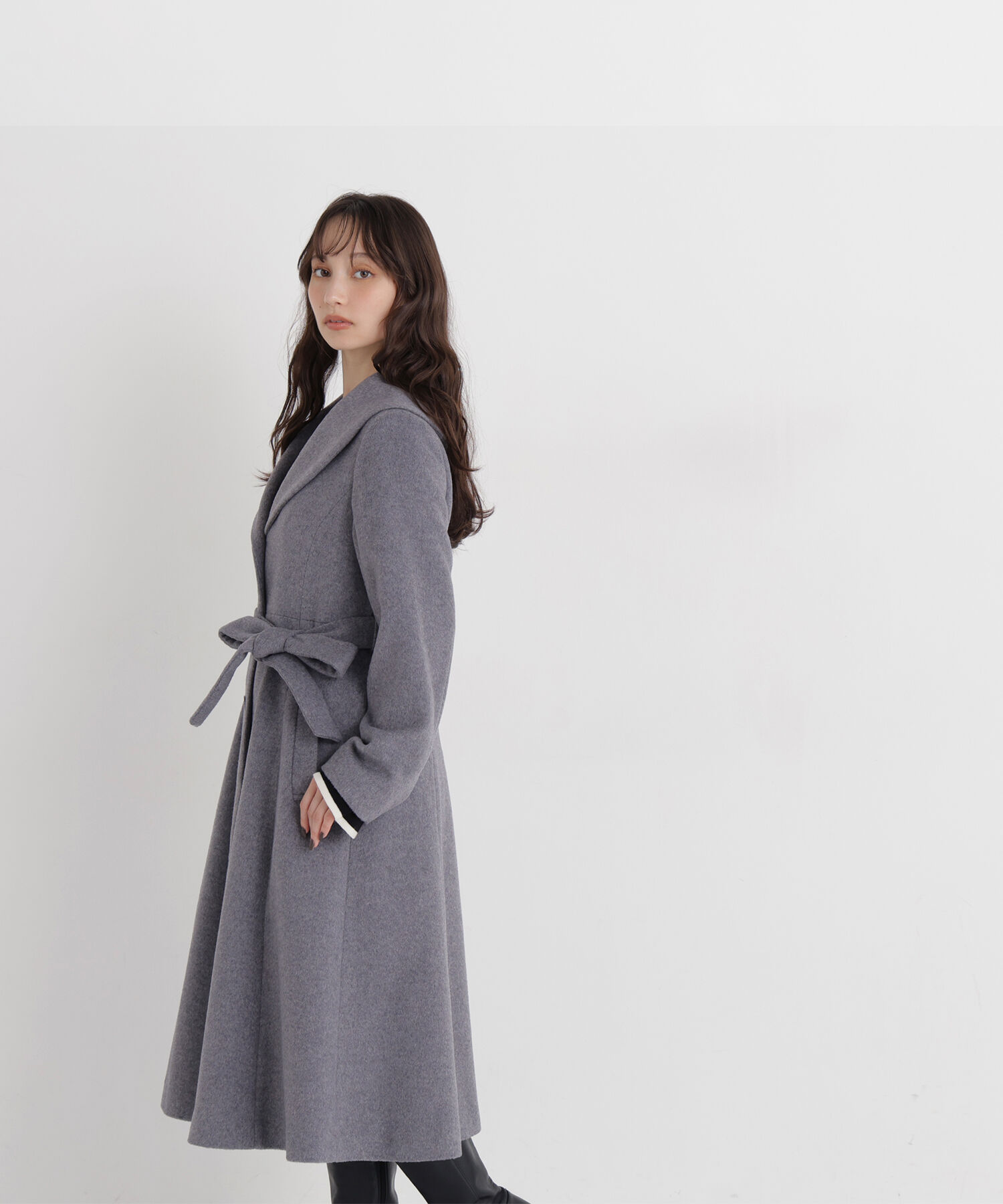  「ショールカラーベルテッドコート」|その他|