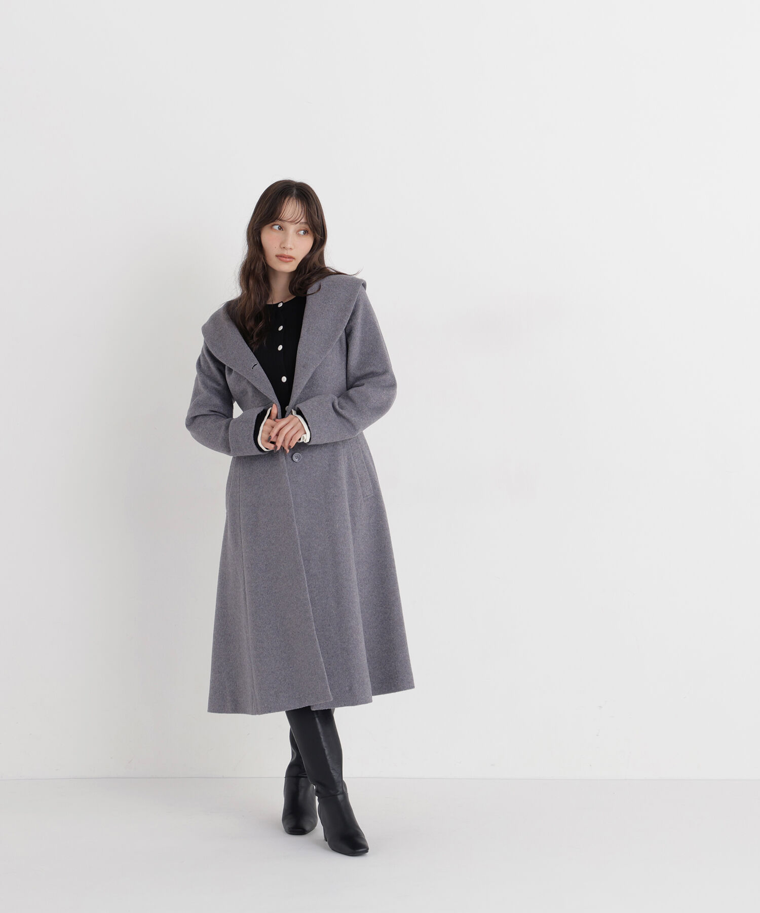  「ショールカラーベルテッドコート」|その他|