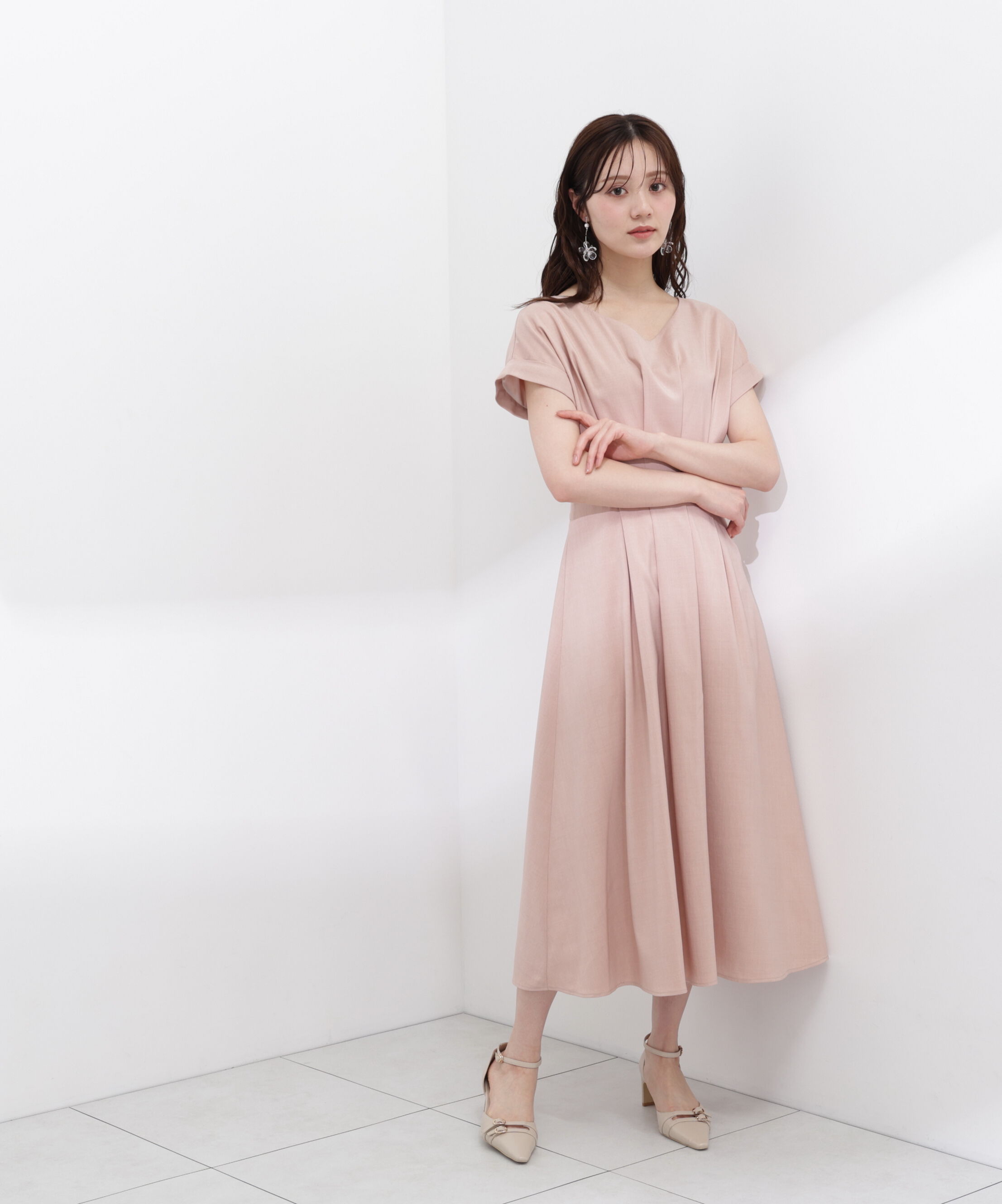 PROPORTION BODY DRESSING「ウエストタックワンピース」|ワンピース|