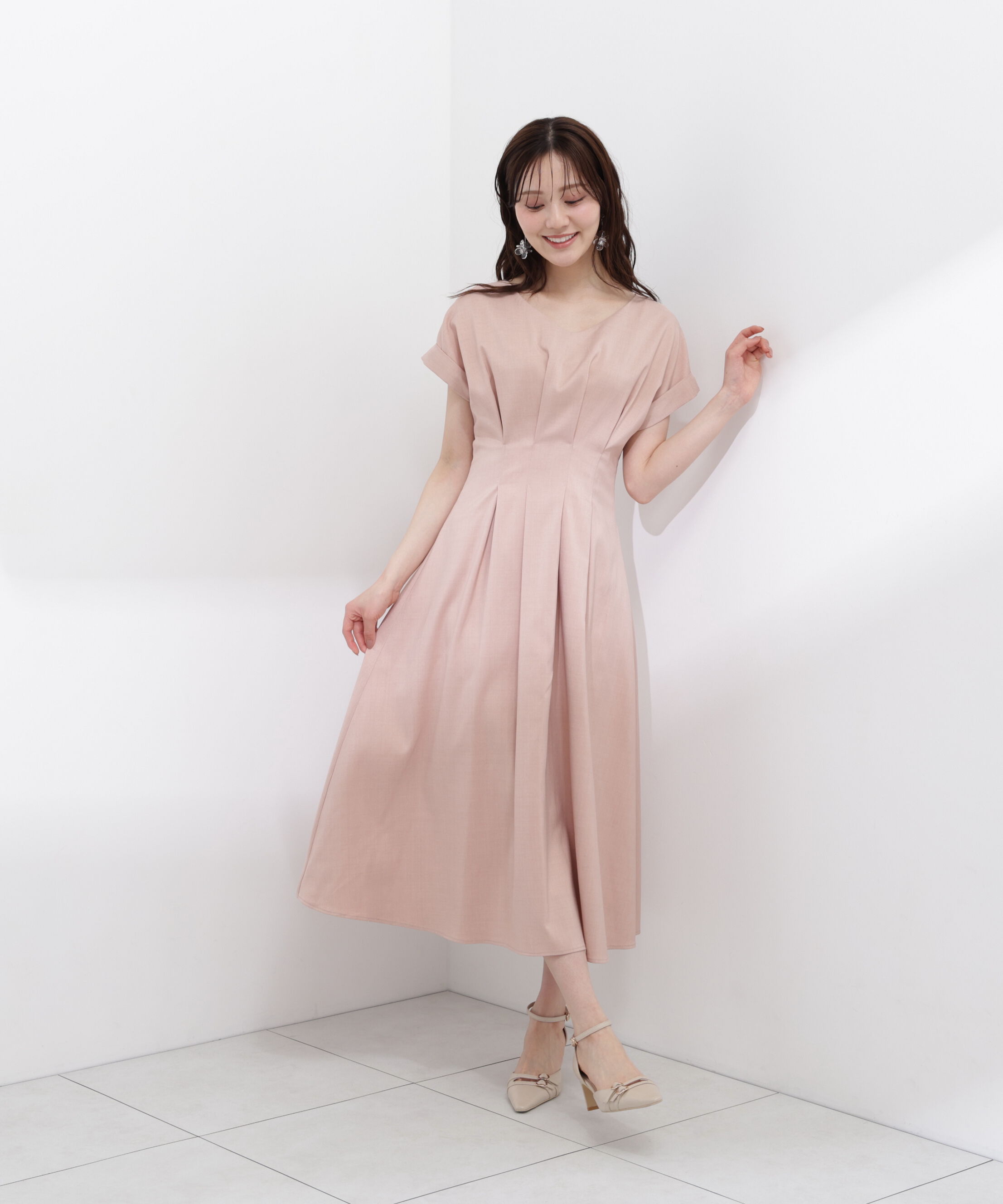 PROPORTION BODY DRESSING「ウエストタックワンピース」|ワンピース|