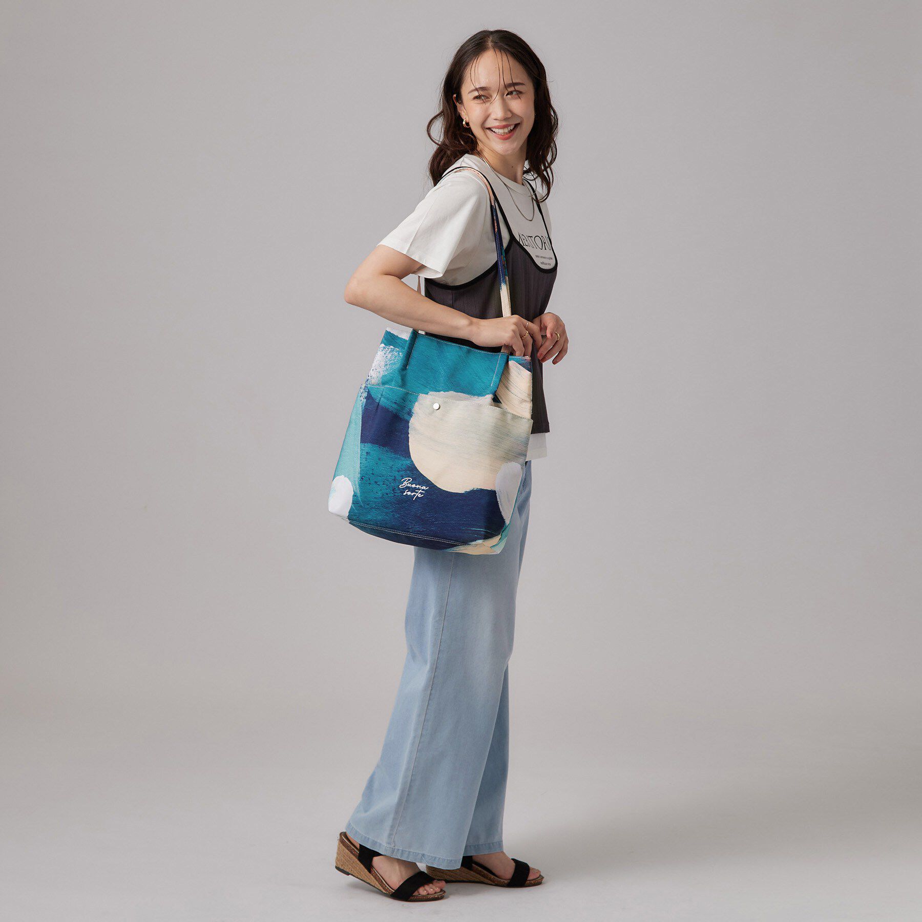 SHOO･LA･RUE「アソートプリントトートバッグ」|トートバッグ|