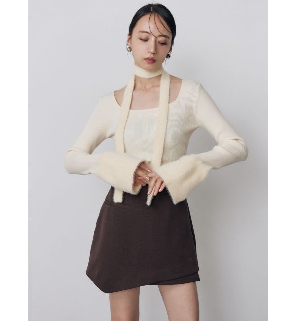 MURUA「スカートレイヤードショートパンツ【セットアップ着用可】」|スカート|