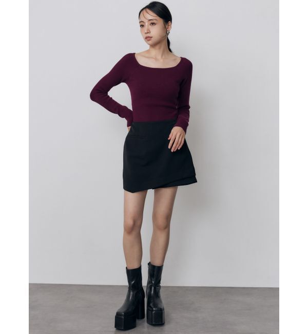 MURUA「スカートレイヤードショートパンツ【セットアップ着用可】」|スカート|