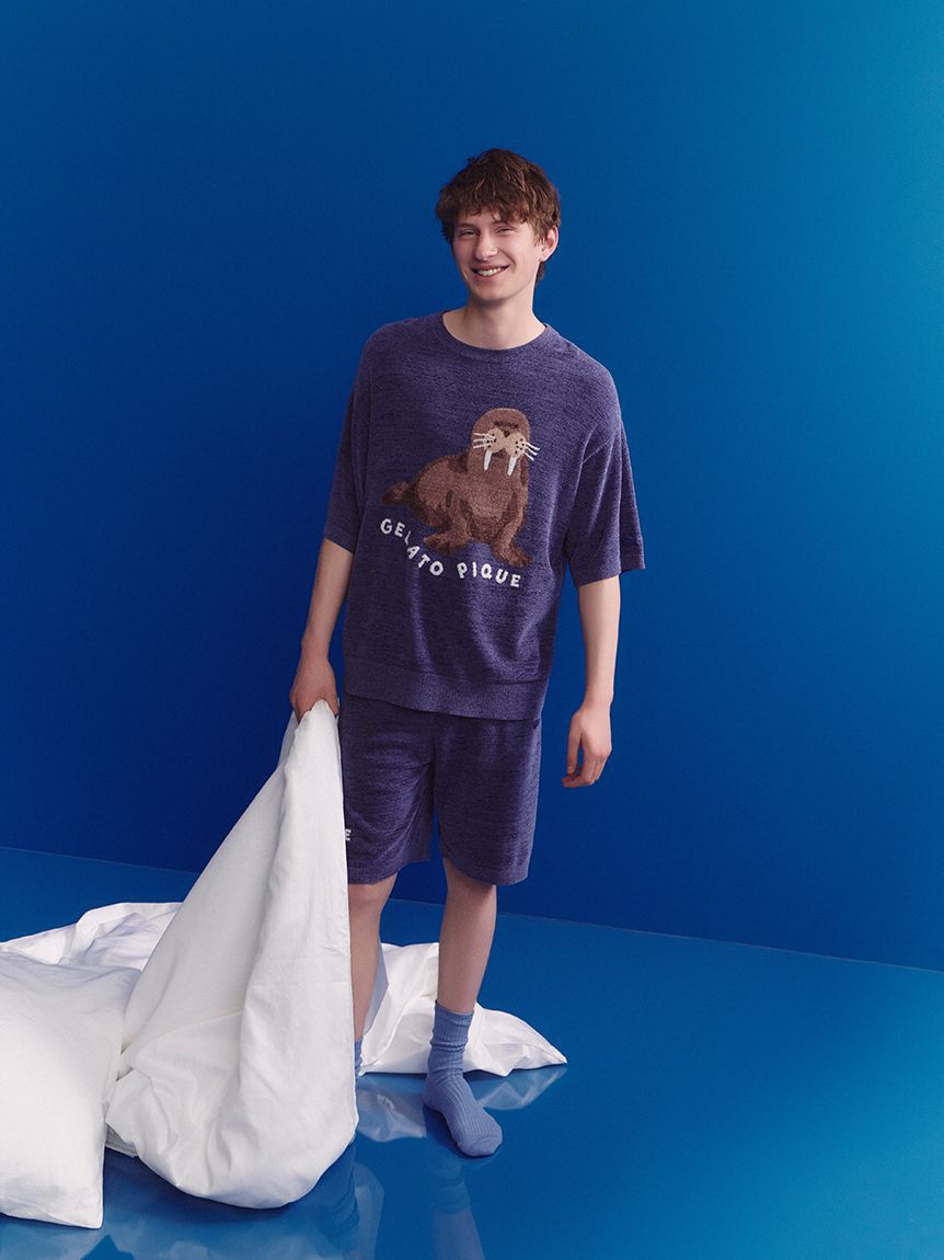 GELATO PIQUE HOMME「【HOMME】【接触冷感】スムーズィーliteシーアニマルジャガードハーフパンツ」|その他|