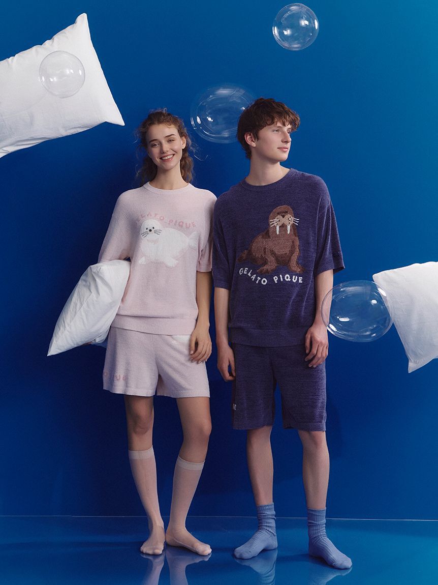 GELATO PIQUE HOMME「【HOMME】【接触冷感】スムーズィーliteシーアニマルジャガードハーフパンツ」|その他|