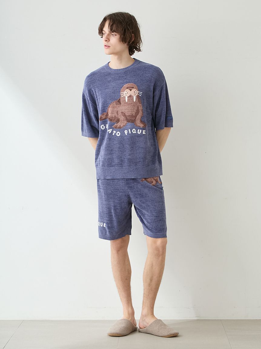 GELATO PIQUE HOMME「【HOMME】【接触冷感】スムーズィーliteシーアニマルジャガードハーフパンツ」|その他|