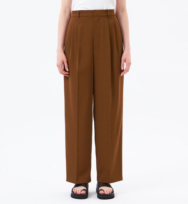 MACKINTOSH PHILOSOPHY「ドライツイルツータックワイドパンツ」|スラックス|