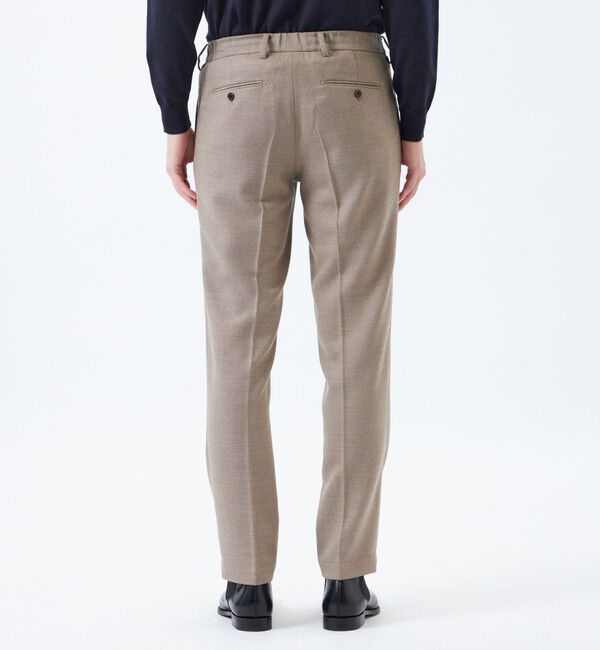 MACKINTOSH PHILOSOPHY「【WEB&一部店舗限定】テーラードジャージーワンタックテーパードパンツ REDA へリンボンストレッチ」|スラックス|