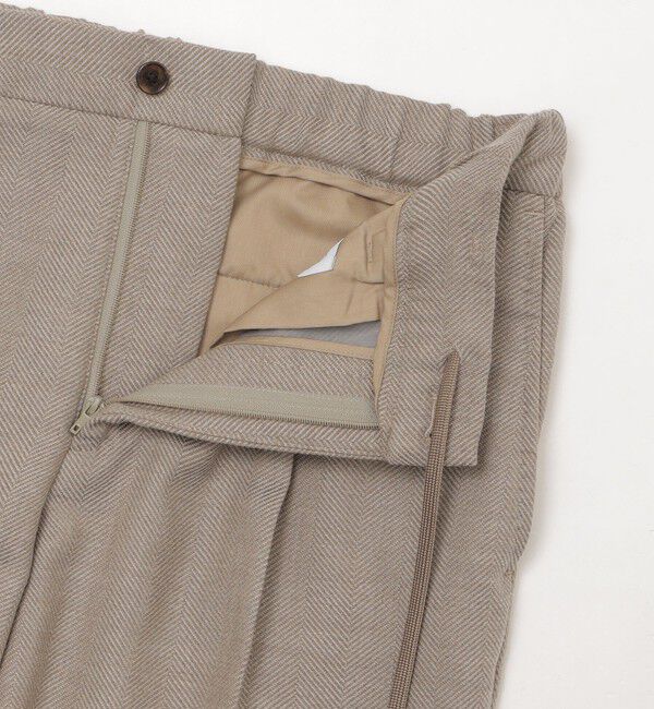 MACKINTOSH PHILOSOPHY「【WEB&一部店舗限定】テーラードジャージーワンタックテーパードパンツ REDA へリンボンストレッチ」|スラックス|