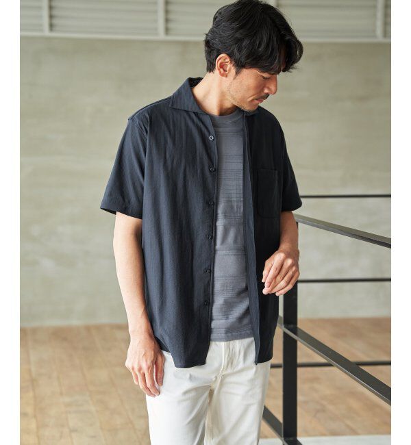IKKA LOUNGE「アーバンＤＲＹレイカンオープンポロ」|Tシャツ・カットソー|