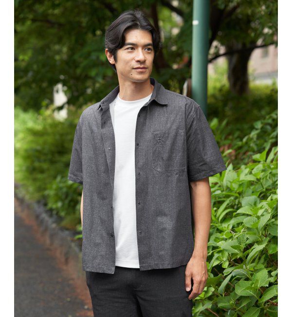 ikka「【接触冷感】GOKU楽 AIR冷感シャツ【セットアップ対応】」|シャツ・ブラウス|グレー