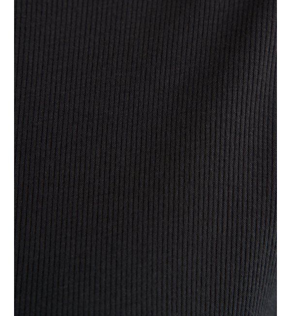 ikka「ハイネックテレコ長袖プルオーバー」|Tシャツ・カットソー|