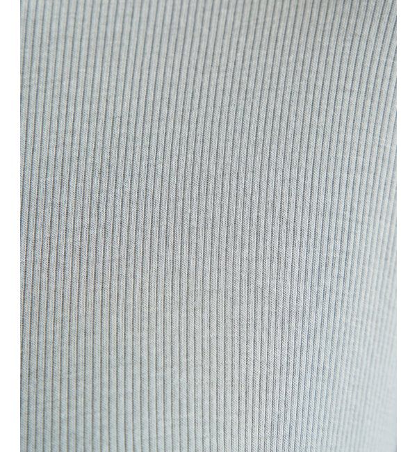 ikka「ハイネックテレコ長袖プルオーバー」|Tシャツ・カットソー|