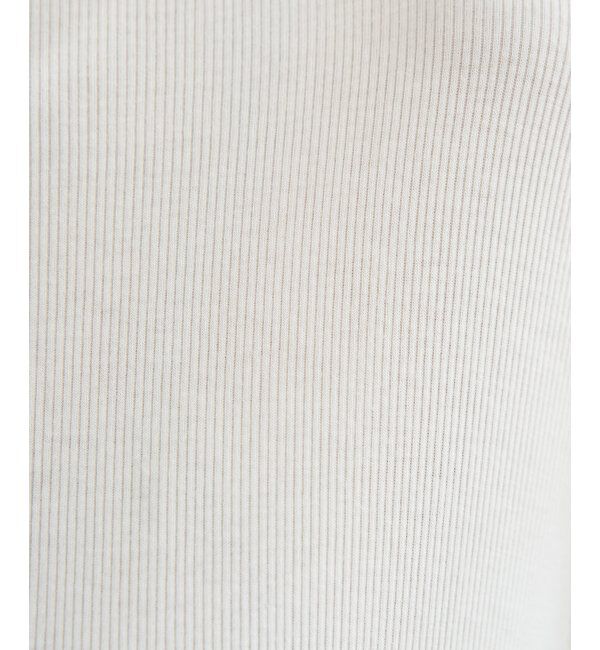 ikka「ハイネックテレコ長袖プルオーバー」|Tシャツ・カットソー|