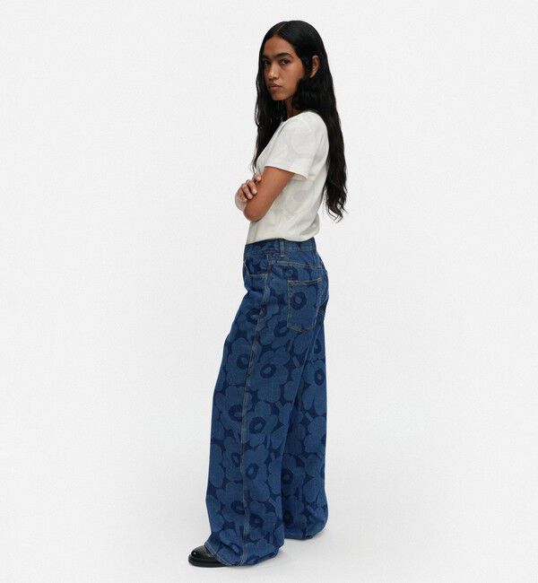 Marimekko「Maridenim Wide Unikko S ジーンズ」|チノ|