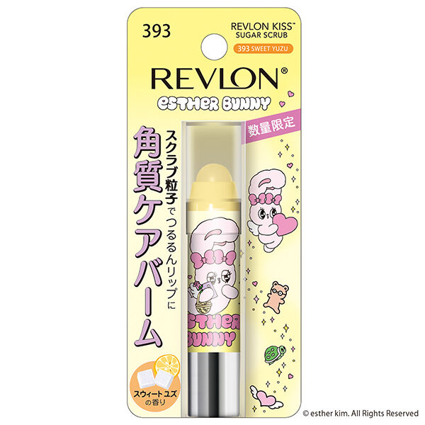 レブロン「レブロン キス シュガー スクラブ 393 スウィート ユズ スウィート ユズの香り (2.6g)」|口元ケア|