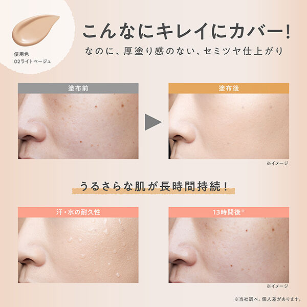ファシオ「ファシオ BB ティント UV カバー 02 ライトベージュ 無香料 (30g)」|ＵＶケア|