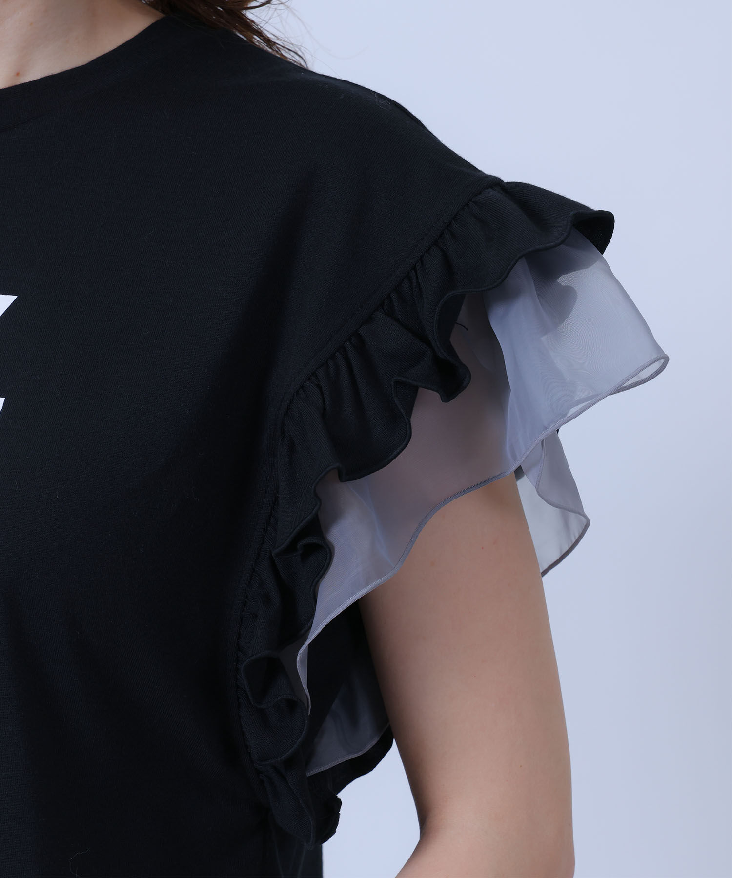 MARY QUANT「フリル袖 プルオーバー」|Tシャツ・カットソー|