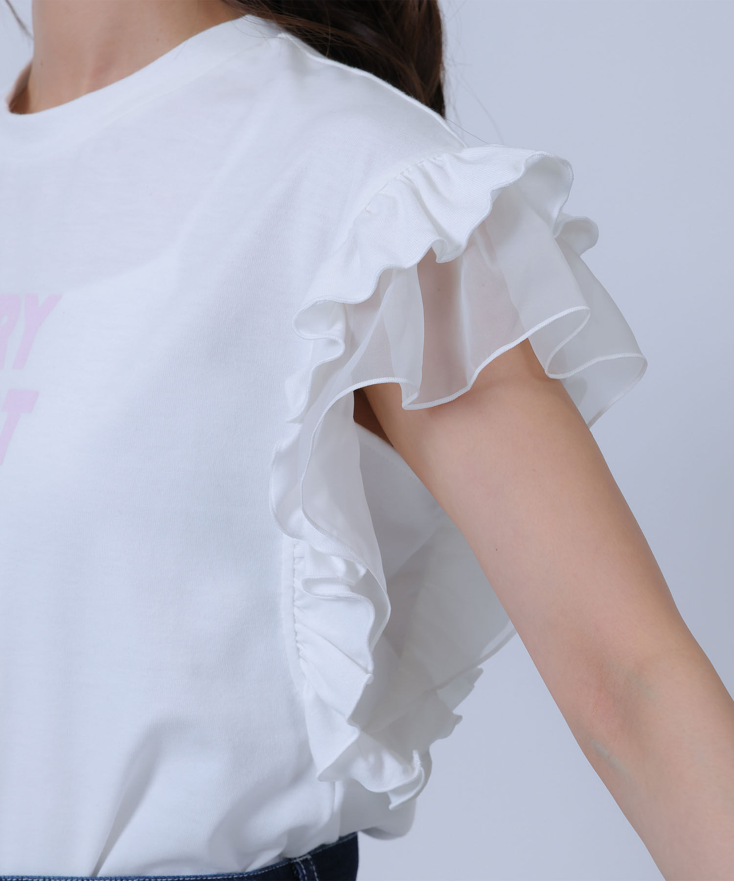 MARY QUANT「フリル袖 プルオーバー」|Tシャツ・カットソー|