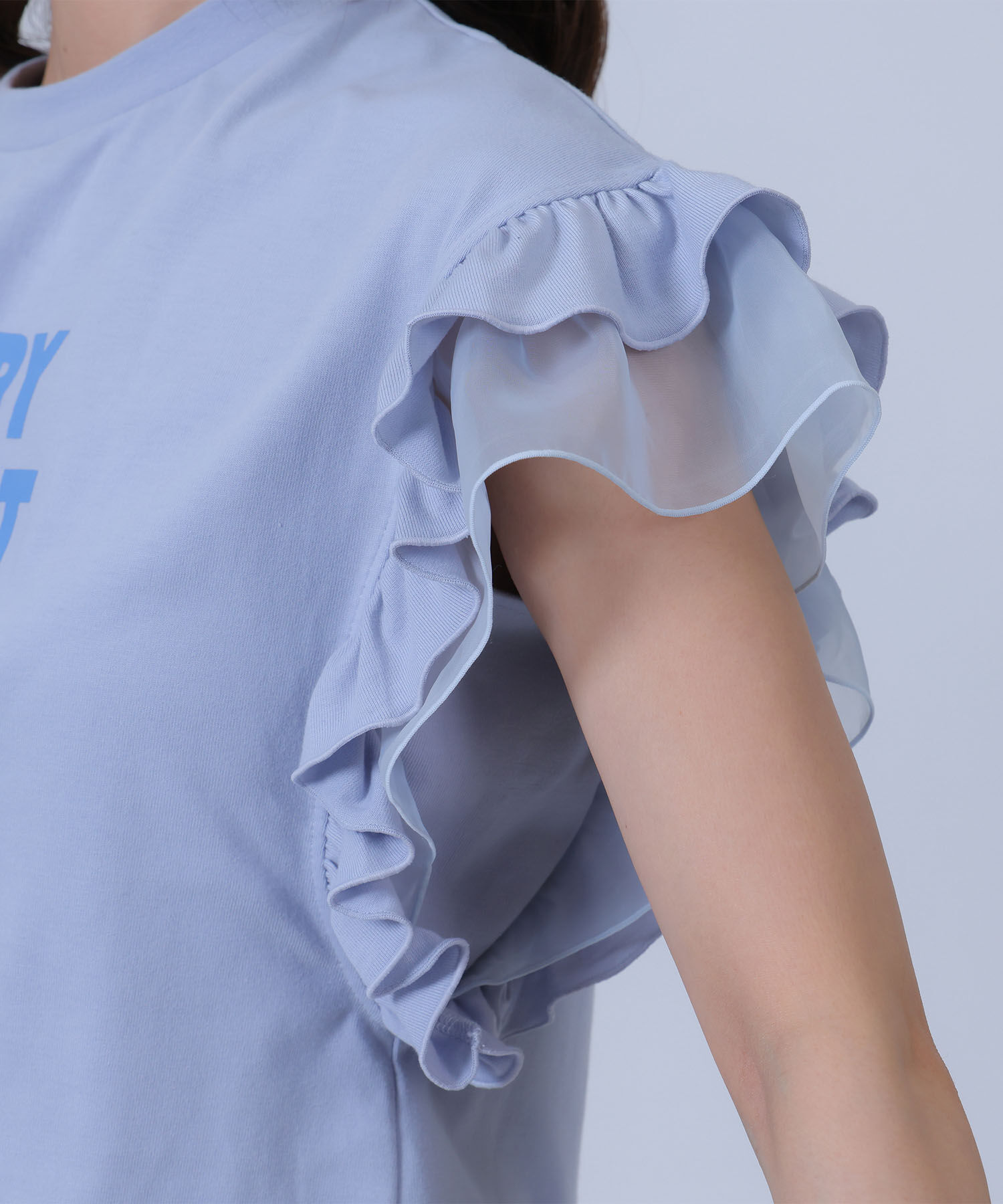 MARY QUANT「フリル袖 プルオーバー」|Tシャツ・カットソー|