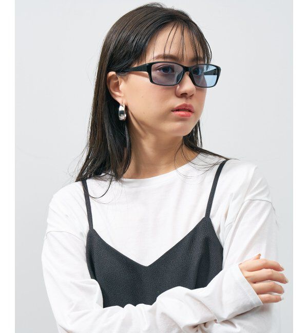  「SUNCUTGlasses/UV100%CUT サングラス カラーレンズ 太縁 紫外線対策 UVカット ユニセックス スポーツ」|サングラス|