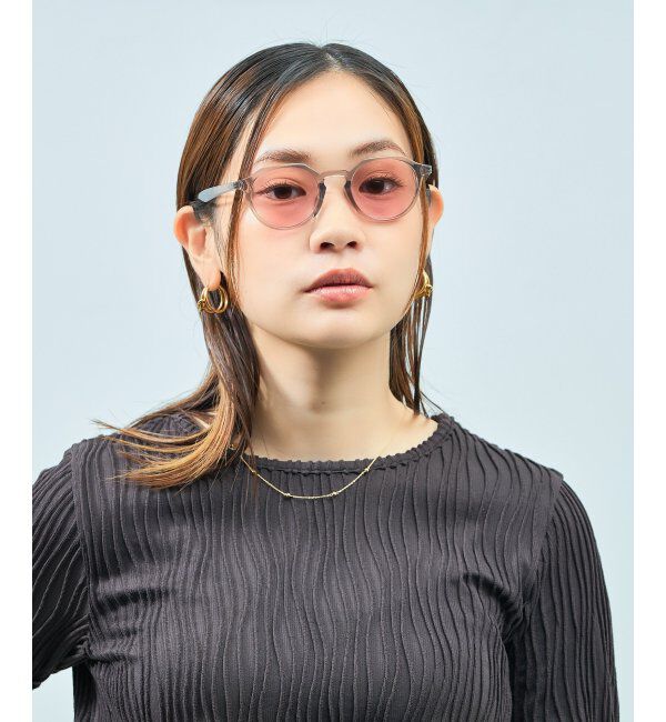  「SUNCUTGlasses/UV100%CUT サングラス | クラウンパント｜紫外線対策 UV対策 UVカット」|サングラス|薄グレー