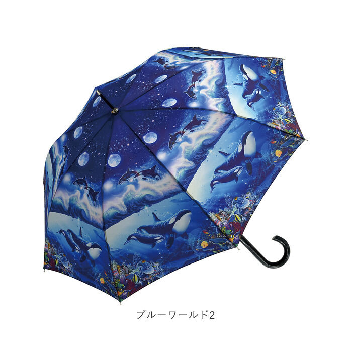 BACKYARD FAMILY「ジャンプ傘 レディース 通販 長傘 雨傘 58.5cm ワンタッチ傘 ワンタッチ開閉 レディース傘」|傘|