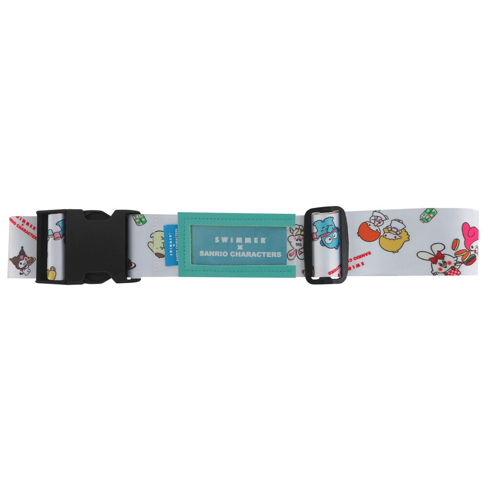 BACKYARD FAMILY「スイマー サンリオ スーツケースベルト 通販 SWIMMER&times;SANRIO キャリーケースベルト」|トラベルグッズ|ホワイト1