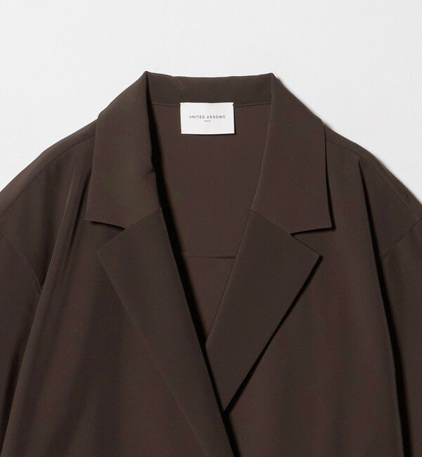 UNITED ARROWS「ツイル ハーフスリーブ シャツ ジャケット ‐ストレッチ 防シワ 接触冷感‐」|シャツ・ブラウス|