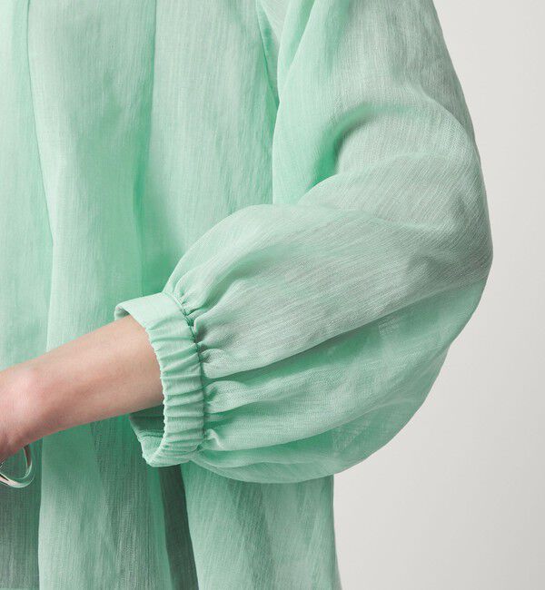 UNITED ARROWS green label relaxing「ラミーライク マチフレア ロングスリーブ ブラウス 通気性」|シャツ・ブラウス|