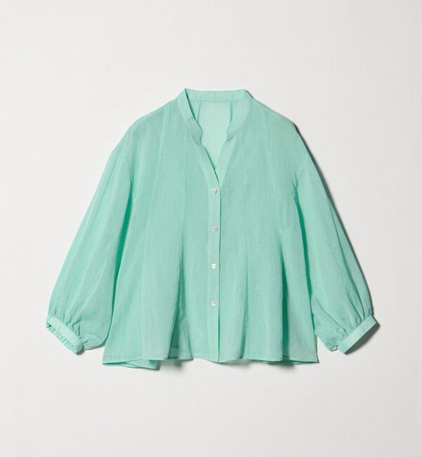 UNITED ARROWS green label relaxing「ラミーライク マチフレア ロングスリーブ ブラウス 通気性」|シャツ・ブラウス|
