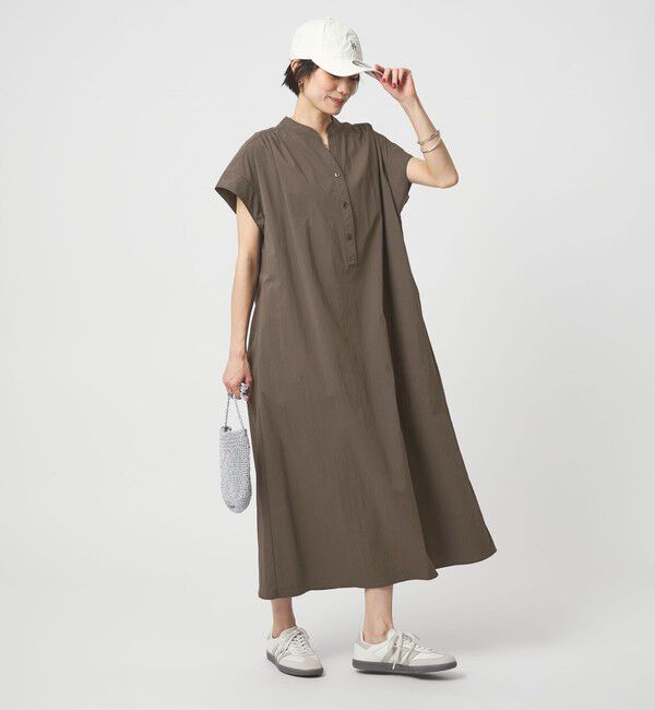 UNITED ARROWS green label relaxing「［size SHORTあり］WONDER CLOTH スキッパー ワンピース  」|ワンピース|DK.GRAY
