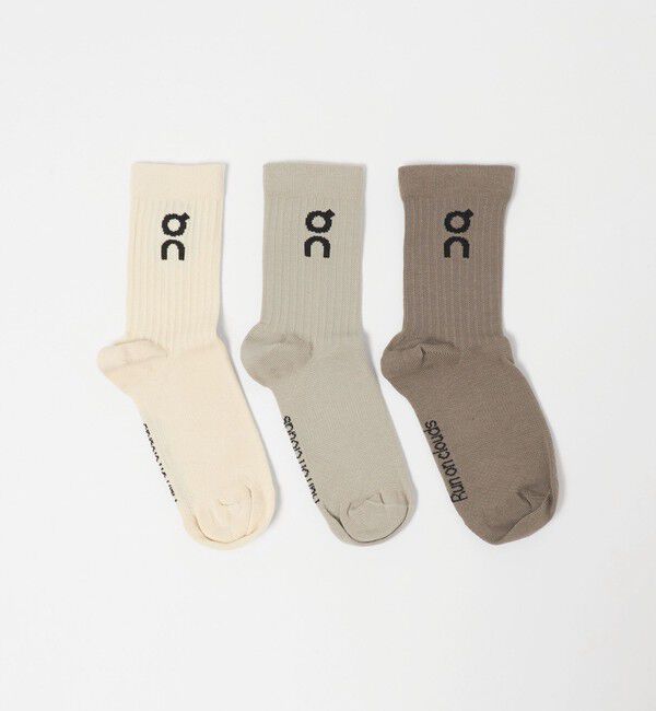 UNITED ARROWS green label relaxing「【WEB限定】＜On＞ロゴソックス ハイ 3パック」|ソックス|その他1
