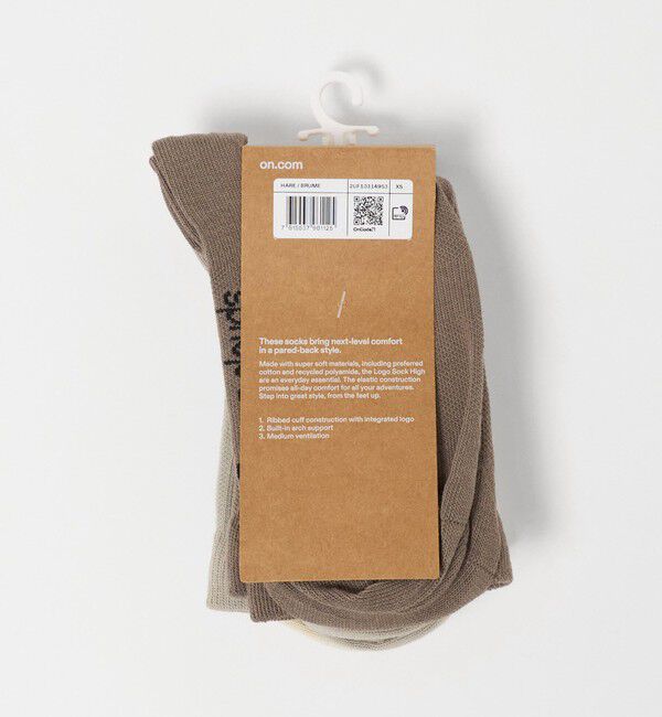 UNITED ARROWS green label relaxing「【WEB限定】＜On＞ロゴソックス ハイ 3パック」|ソックス|