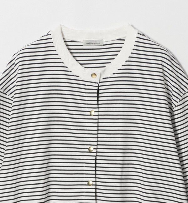 UNITED ARROWS green label relaxing「メタル調ボタン カーディガン ボーダー」|カーディガン|