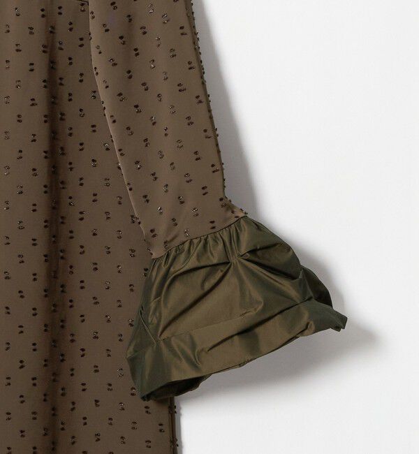EMMEL REFINES「＜kaene＞ボリュームカフス ドットドビー ワンピース＜ Select by EMMEL REFINES ＞」|ワンピース|