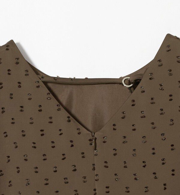 EMMEL REFINES「＜kaene＞ボリュームカフス ドットドビー ワンピース＜ Select by EMMEL REFINES ＞」|ワンピース|
