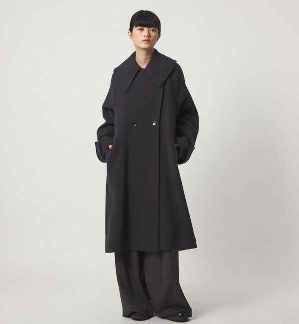 EMMEL REFINES「＜EMMEL REFINES＞EM Wボタン ビッグカラー テントコート」|その他|DK.GRAY